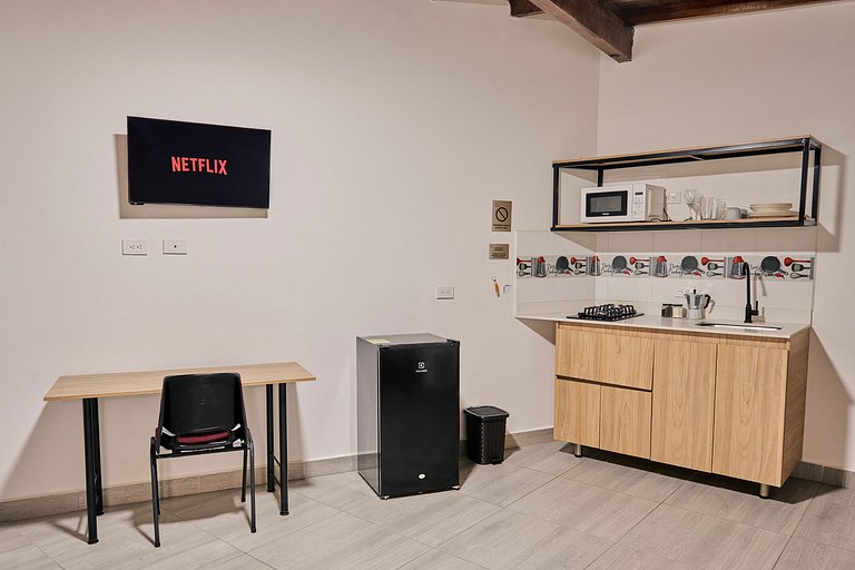 C205: Loft Económico y Funcional con aire acondicionado
