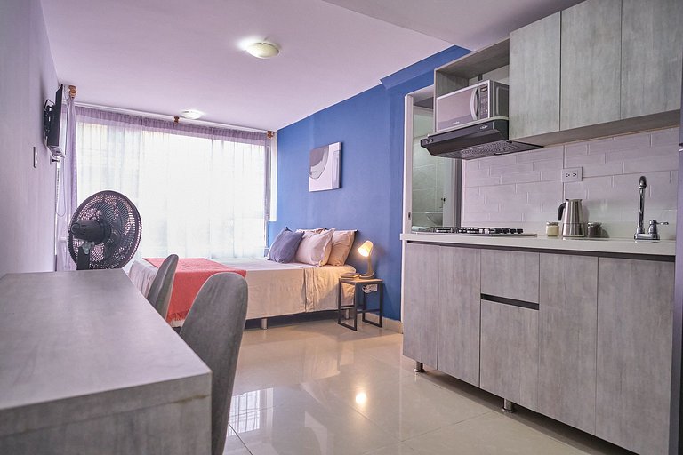 Laureles, apartamento completo 202 económico y funcional