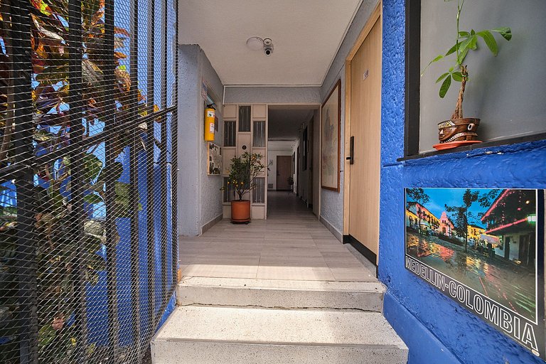 Laureles Living Blue 201 | Nómada Suite A.C